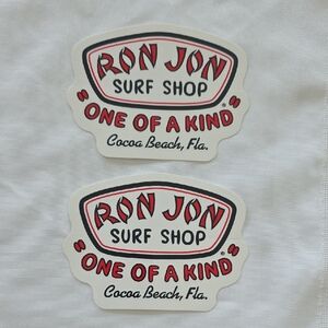 Stickers- New! Ron Jon Surf Shop Cocoa Beach Florida Sticker 2 Pack Brand New